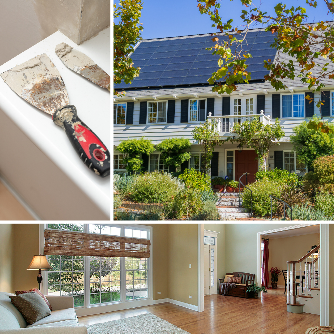 A collage of a South San Francisco home exterior and interior.