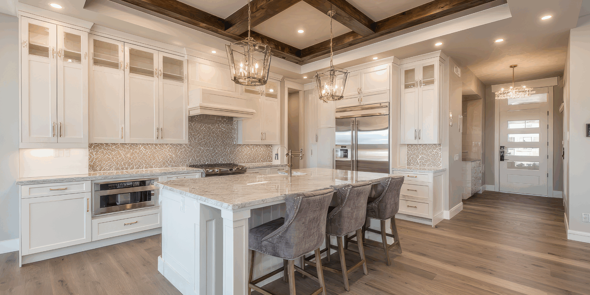 Beautiful modern open floor plan kitchen